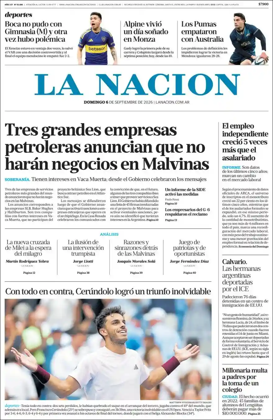 Evolucion Streaming | ÉXTASIS RADIO - Tapa del diario Nacion
